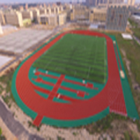性價(jià)比選擇較多的跑道之一新國(guó)標(biāo)混合型塑膠跑道！【德朝體育】
