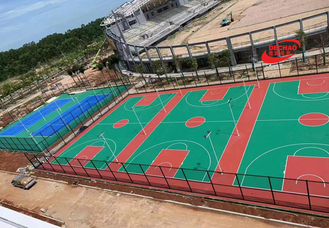 硅PU籃球場